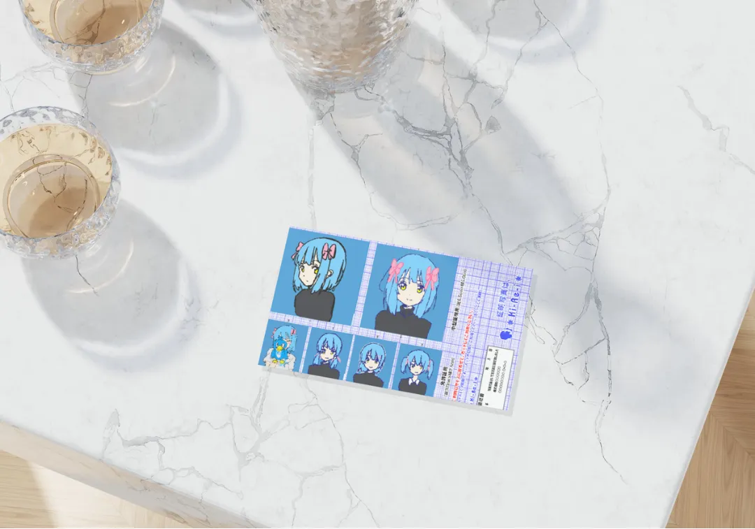 でじこんちゃん 証明写真 写るんです